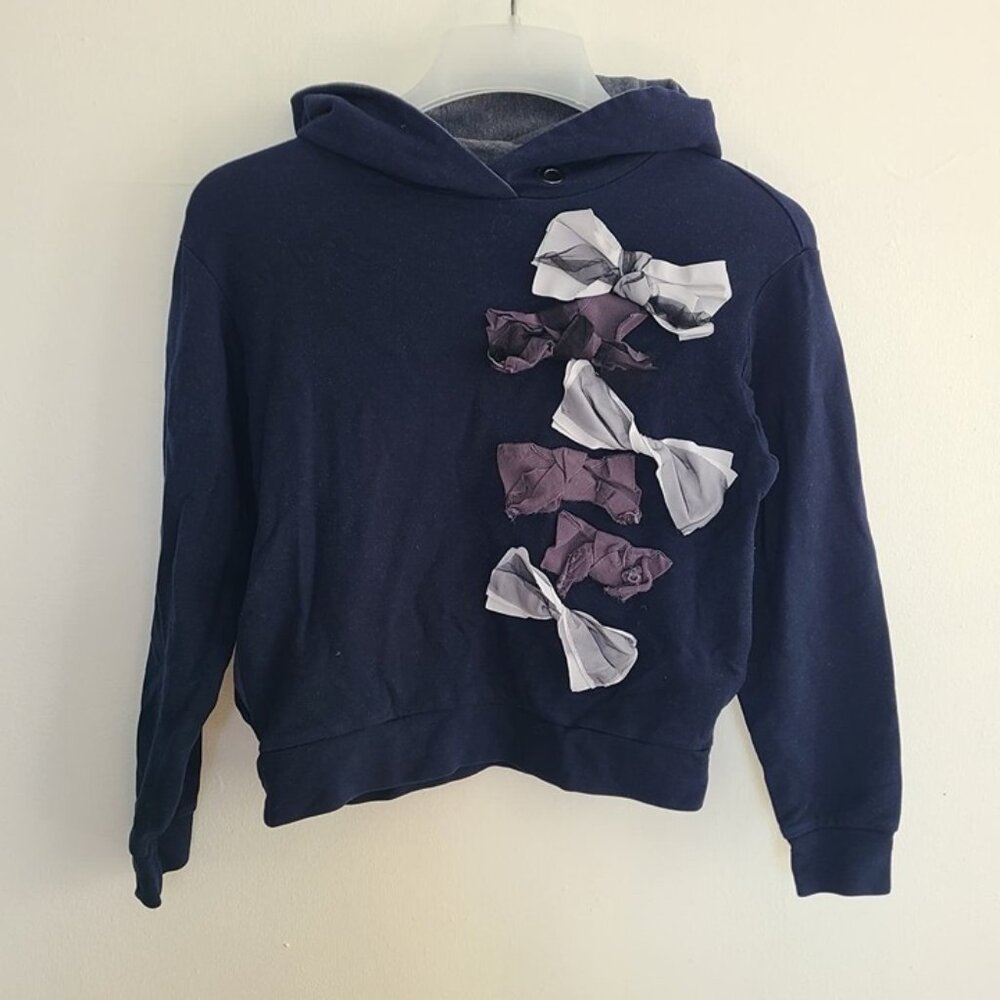 LANVIN en Bleu Women’s Hoodie Navy Size 38 Bows